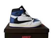 chaussures air jordan 1 mid de black logo blue white